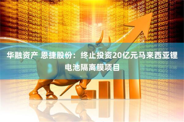 华融资产 恩捷股份：终止投资20亿元马来西亚锂电池隔离膜项目